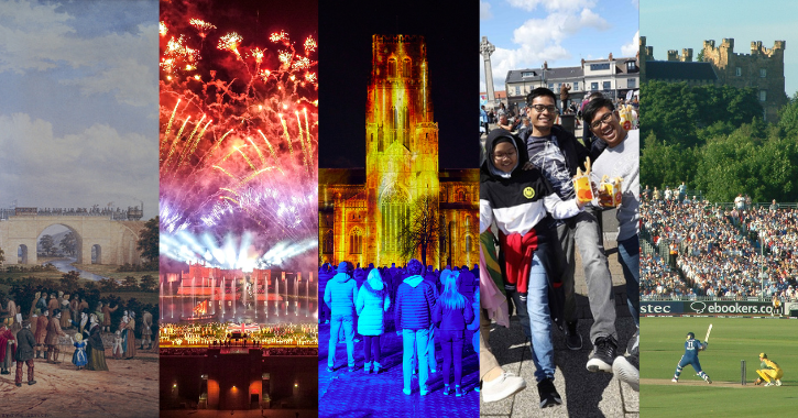 Collage of images showing different events taking place in 2025 in County Durham.